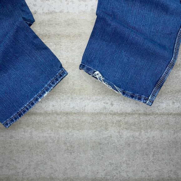 Vintage Dickies Carpenter Jeans Medium Wash Denim Black Label Relaxed Fit 90s - Picture 6 of 6